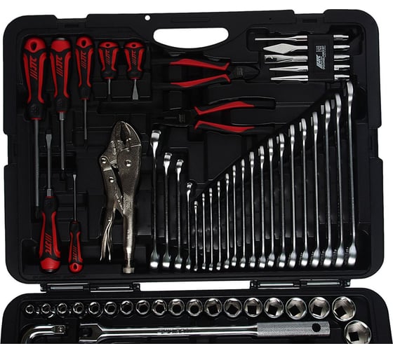 Набор 6-гранных инструментов 1/4" & 1/2" в кейсе, 156шт JTC JTC-H156C-B72