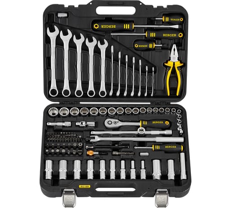 Универсальный набор инструментов 100 предметов Berger BG BG100-3814