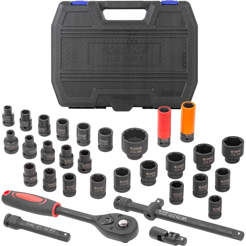 Набор инструментов Forsage ударных 32пр.1/2'' F-4323-5MPB(54604
