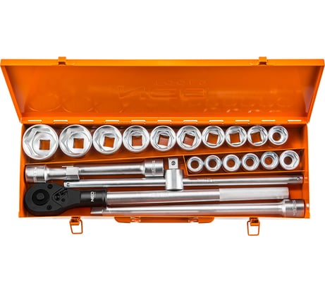 Набор сменных головок 3/4 дюйма 21 штука NEO Tools 08-061