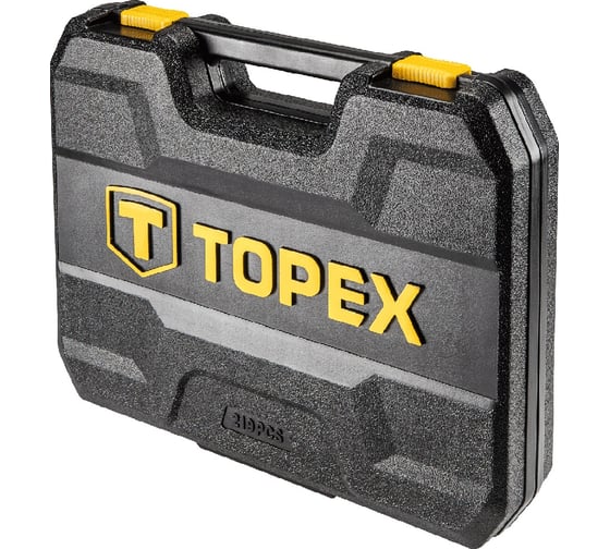 Набор сменных головок 219 штук (1/2 , 3/8, 1/4 дюйма, CrV) TOPEX 38D852