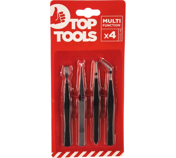 Набор пинцетов Top Tools 4 шт. 32D423
