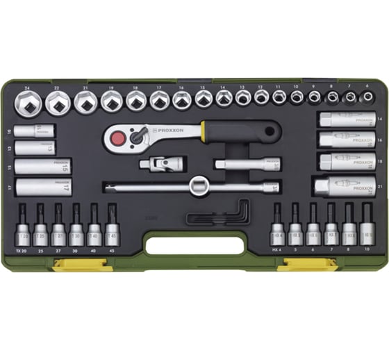 Компактный набор Proxxon 3/8", 44 поз. 23282