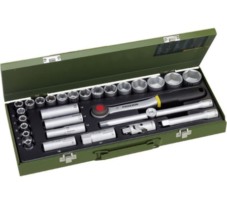 Набор торцевых ключей Proxxon 1/2", 29 поз. 23000