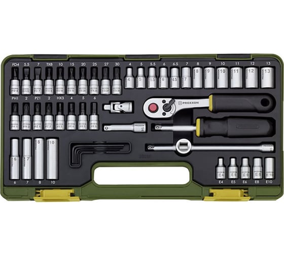 Набор ключей для точного механика Proxxon 1/4", 49 поз. 23280