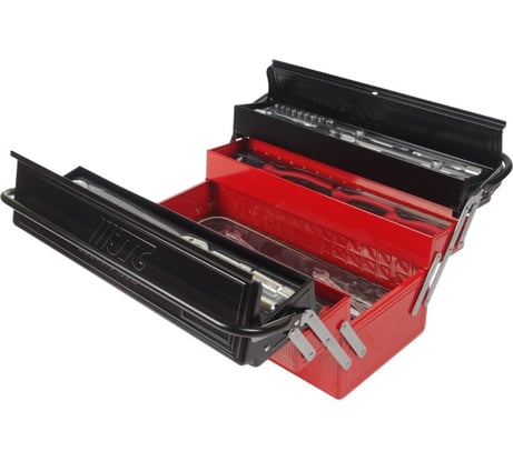 Набор инструментов JTC в переносном инструментальном ящике 5 лотков 75 предметов, B076 474217