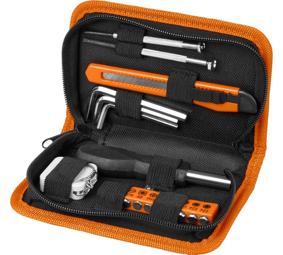 Слесарный набор TDM ELECTRIC 18 предметов, тканевый чехол, серия "Гранит" SQ1014-0202
