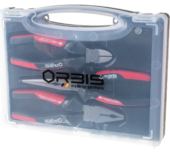 Набор губцевого инструмента из 3-х предметов OrbisWill 76-293/20RR