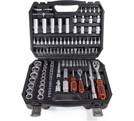 Набор инструментов Forcekraft 108 пр, Profi 1/2", 1/4" 6 гр, 4-32 мм FK-41082-5(16211)