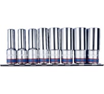 Набор глубоких торцевых головок 1/2", шестигранные, 12-24 мм, 8 предметов KING TONY 4308MR11