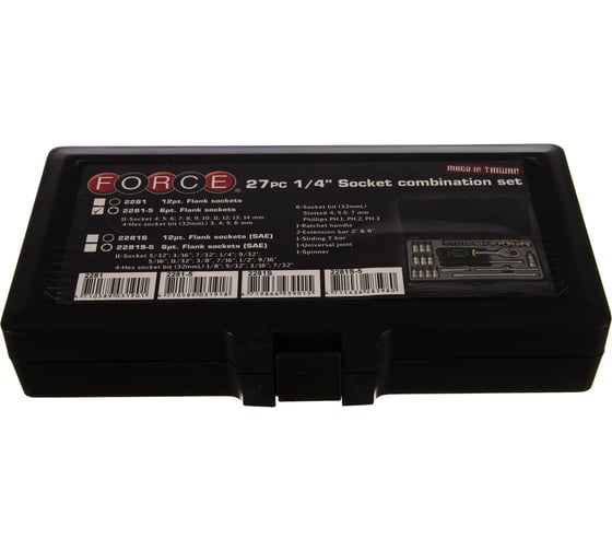 Набор инструментов с 6-ти гранными головками FORCE 2281-5