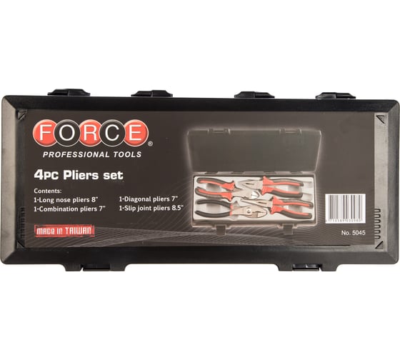 Набор шарнирно-губцевого инструмента FORCE 5045