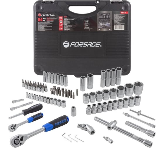 Набор инструмента Forsage 94пр, 1/4"&1/2" F-4941-5 /k.4281/(8992)