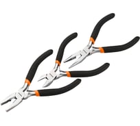 Набор мини-губцевого инструмента Wokin 115 мм, 3 шт (плоскогубцы, кусачки, длинногубцы) 1352516