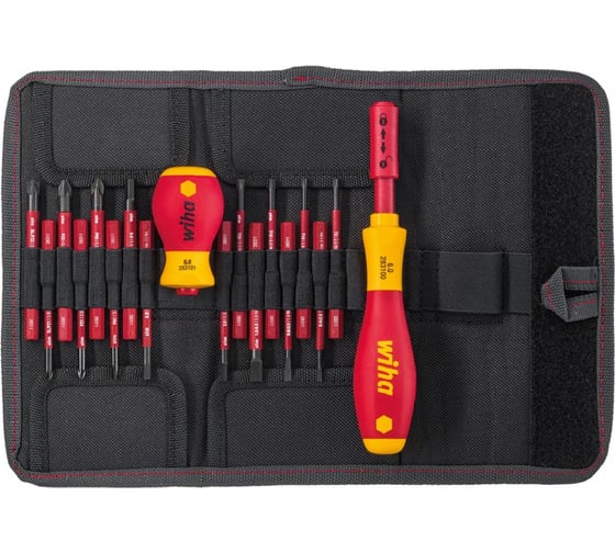 Набор SL/PH/PZ//TORX/SW, 18 штук WIHA SoftFinish electric slimVario&Stubby 41231 1