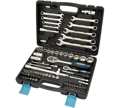 Набор инструмента 82 предмета 1/2" 1/4"DR, CrV AUTOVIRAZH AV-212082