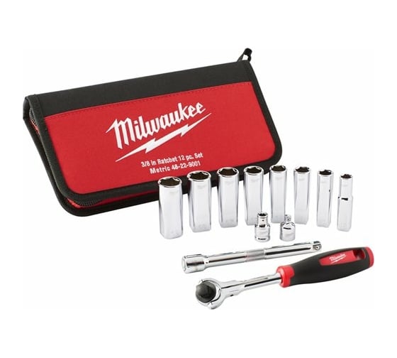 Набор головок 3/8" - 12шт. Milwaukee 48229001 1