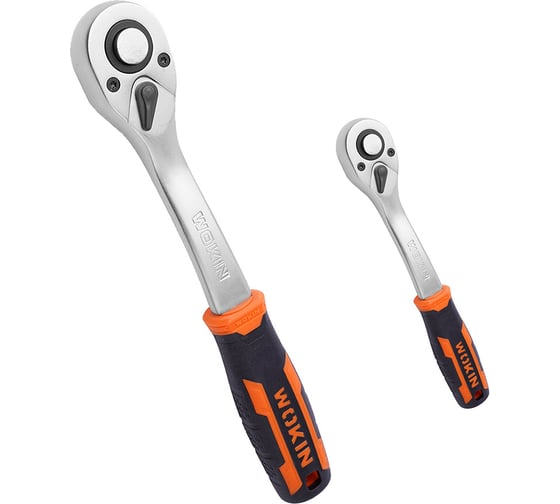 Набор трещоток Wokin 1/2", 1/4″ с аксессуарами в пластиковом кейсе , 94 предмета 1352670