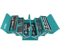 Набор инструментов TOTAL в металлическом ящике, 1/2", 59 предметов THTCS12591
