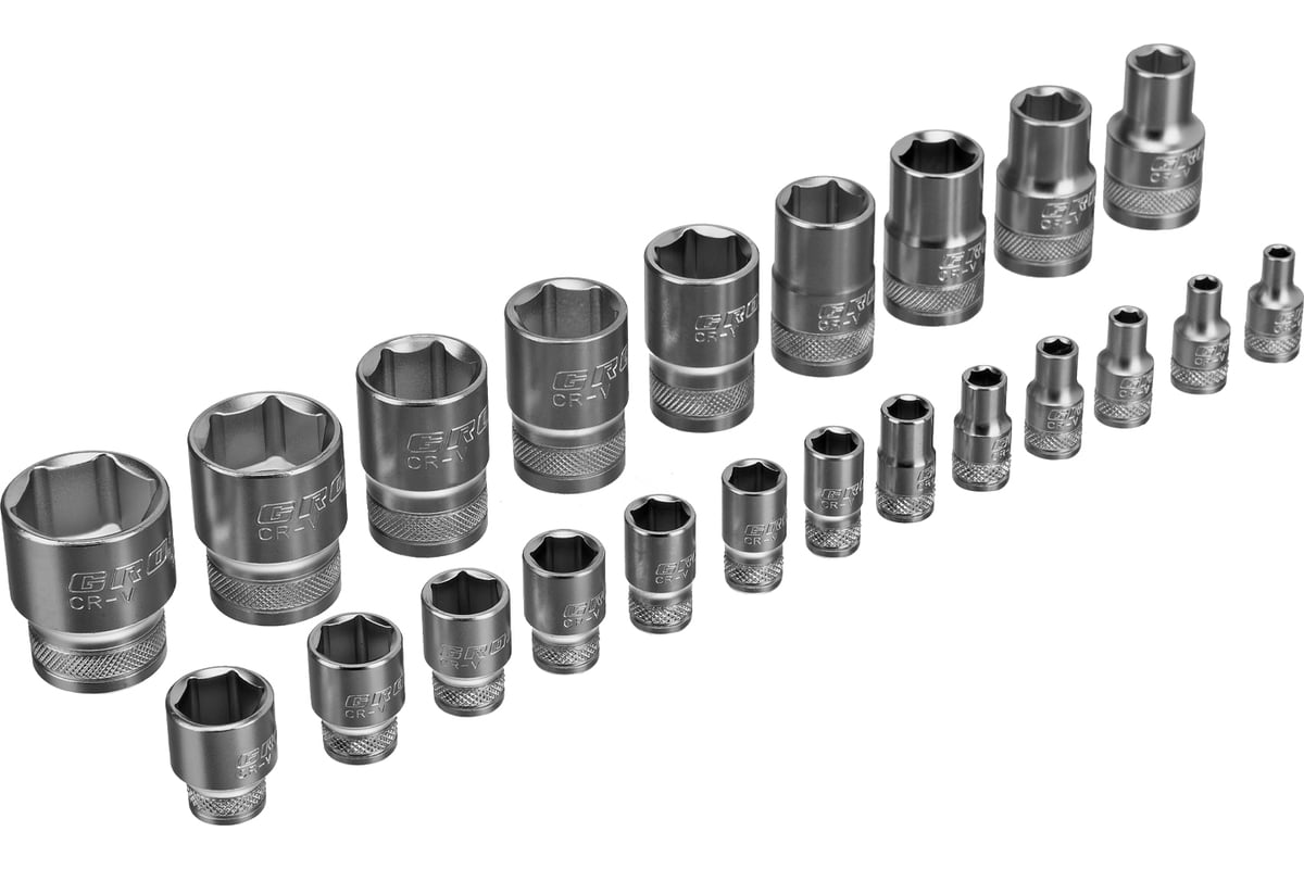 Набор торцевых головок, трещотка 120 зубьев, 41 предмет GROSS 14143 ...