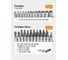 Набор инструментов ISMA 1/4" 46 предметов ISMA-2462-5(47891) 2