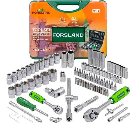 Набор инструментов Forsland 94 предмета Forsland-4941-5(52672)