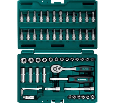 Универсальный набор инструмента KRAFTOOL X-drive 57 предметов, 1/4" 27885-H57