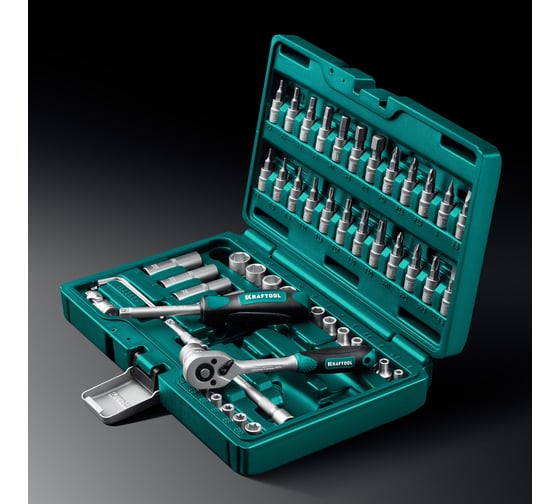 Универсальный набор инструмента KRAFTOOL X-drive 57 предметов, 1/4" 27885-H57