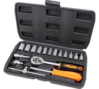 Набор инструментов ISMA 1/4", 6 гр., 4-13 мм, 17 предметов 2017(50617)