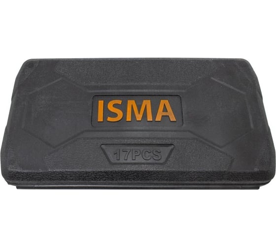 Набор инструментов ISMA 1/4", 6 гр., 4-13 мм, 17 предметов 2017(50617)