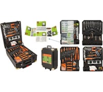 Набор инструментов ISMA 1/2", 6-гр., 10-24 мм, ключи 6-17 мм, шарнирно-губцевый, биты, отвертки, расходник, дорожный кейс, 1450 предметов 514503(49808) ISMA-514503(49808)