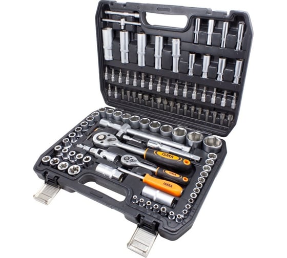 Набор инструментов ISMA 1/4", 1/2", 6гр., 4-32 мм, 108 предметов ISMA-41082-5(50775)