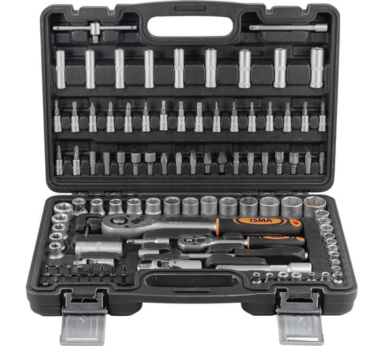 Набор инструментов ISMA 1/4", 1/2", 6 гр., 108 предметов ISMA-41082-5EURO(51374)