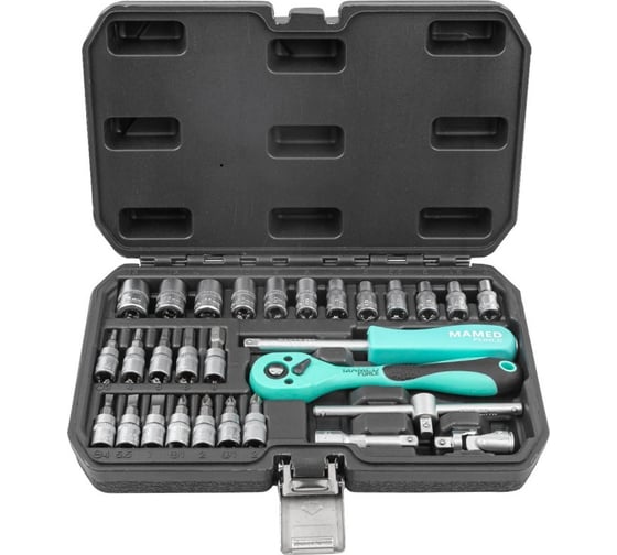 Набор инструментов profi 29пр. 1/4"(6гр)(4-13мм) MAMEDFORCE MF-2291-5(54633)