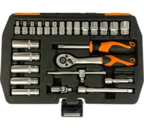 Набор инструмента KENDO с квадратом 1/4, 25 предметов, CrV 90561 00000073280