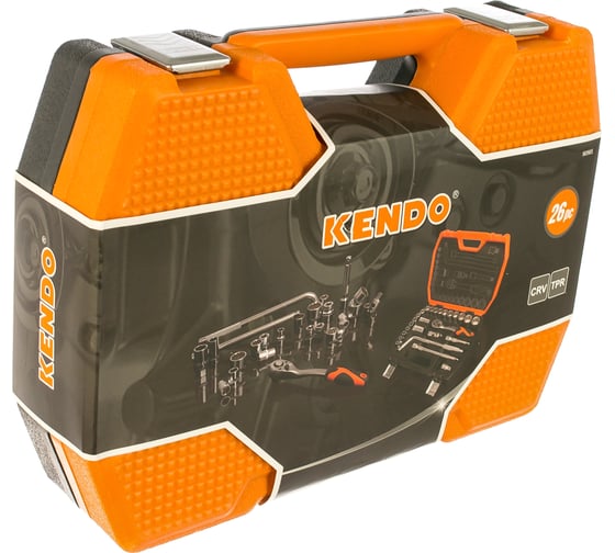 Набор инструмента KENDO с квадратом 1/2, 26 предмета 90565 00000073282
