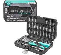 Набор инструментов profi 56пр. 1/4"(6гр) MAMEDFORCE MF-2571-5(54635)