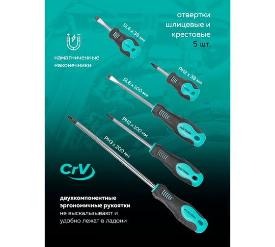 Набор инструментов profi 76пр. 1/4",1/2"(6гр)(4-32мм) MAMEDFORCE MF-4772-5(54636)