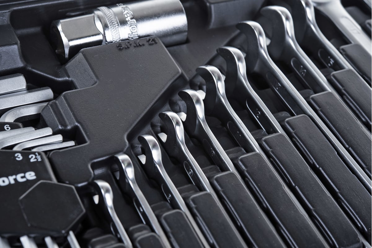 Набор инструментов Inforce 85 предметов 1/2", 1/4" Inforce, Сталь Cr-V ...