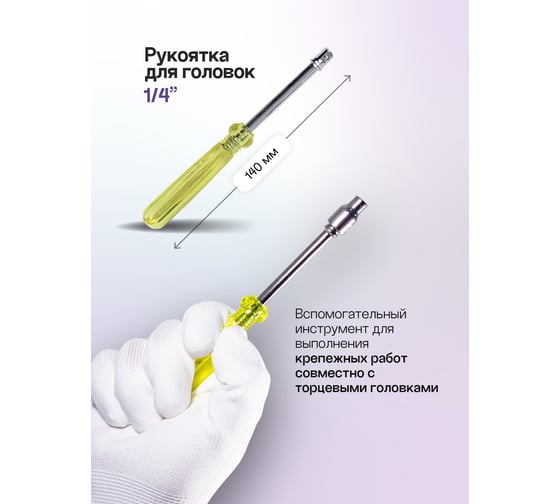 Набор инструментов Помощник 21пр. 1/4"3/8"(6гр)(4-17мм) P019K(51118)