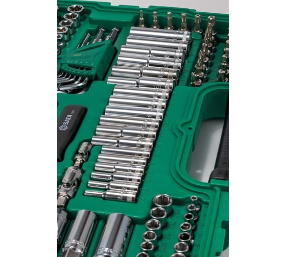 Набор инструментов Sata 1/2+3/8+1/4 150 предметов S09510