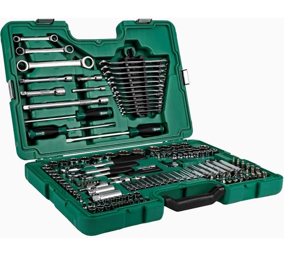 Набор инструментов Sata 1/2+3/8+1/4 150 предметов S09510