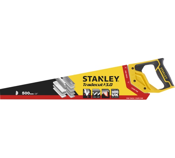 Ножовка Stanley TRADECUT 20in/500mm, 11 TPI STHT20351-1