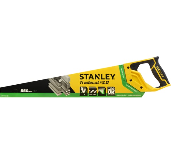 Ножовка Stanley TRADECUT 22in/550mm, 8 TPI STHT1-20352