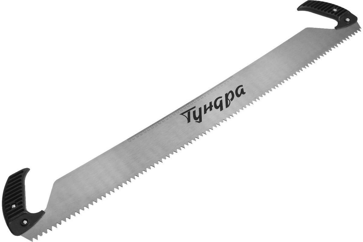 Пила ТУНДРА двуручная, 1000 мм, шаг 10 мм, зуб прямой очень крупный ...