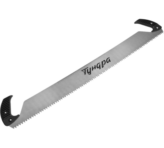 Пила ТУНДРА двуручная, 1000 мм, шаг 10 мм, зуб прямой очень крупный, закаленная сталь 7447133 1