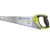 Ножовка по дереву, 400мм, 3d, средний зуб, алюминиевая защита ARMERO A531/401