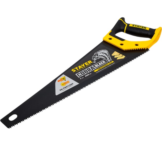 Универсальная ножовка пила Stayer "Cobra BLACK" 400 мм, 7TPI  2-15081-40_z01