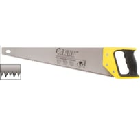 Ножовка по дереву FIT Профи средний каленый зуб 7 ТPI, 3D заточка, 3К пластиковая прорезиненная ручка, 450 мм 40452
