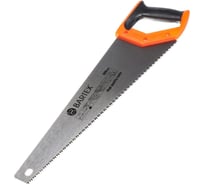 Ножовка по дереву BARTEX 500 мм, закаленный зуб, крупная, 2D заточка, 4-6TPI, двухкомпонентная прорезиненная рукоятка 178998